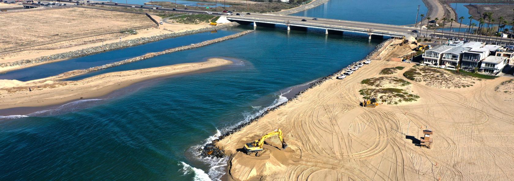 Santa Ana River Outlet Sand Management