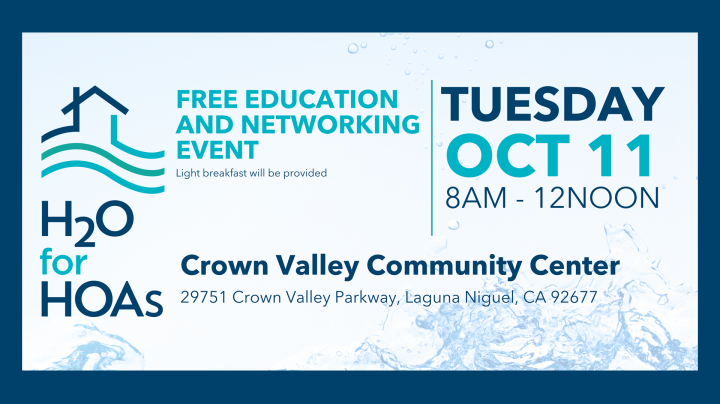 H2O for HOAs, Free Education and Networking Event