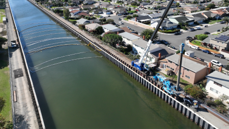 Huntington Beach Channel and Talbert Channel Repair Project Pile Driving