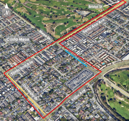 Costa Mesa Island ATP Project Map