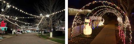 Photo of Holiday Display Requiring Permit